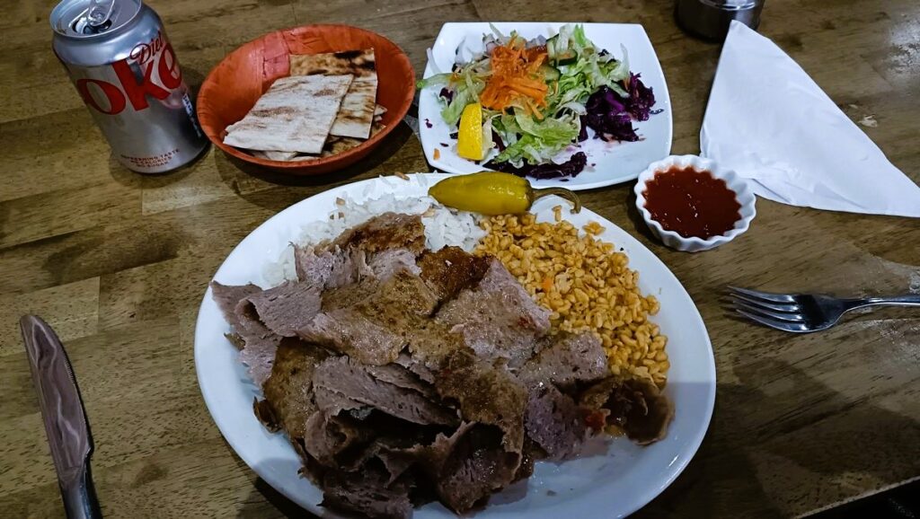 Large lamb donner from Maida Kebab, Tottenham, UK